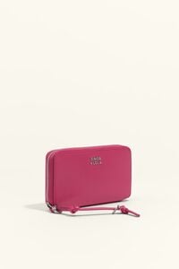 Billetera mediana piel fucsia