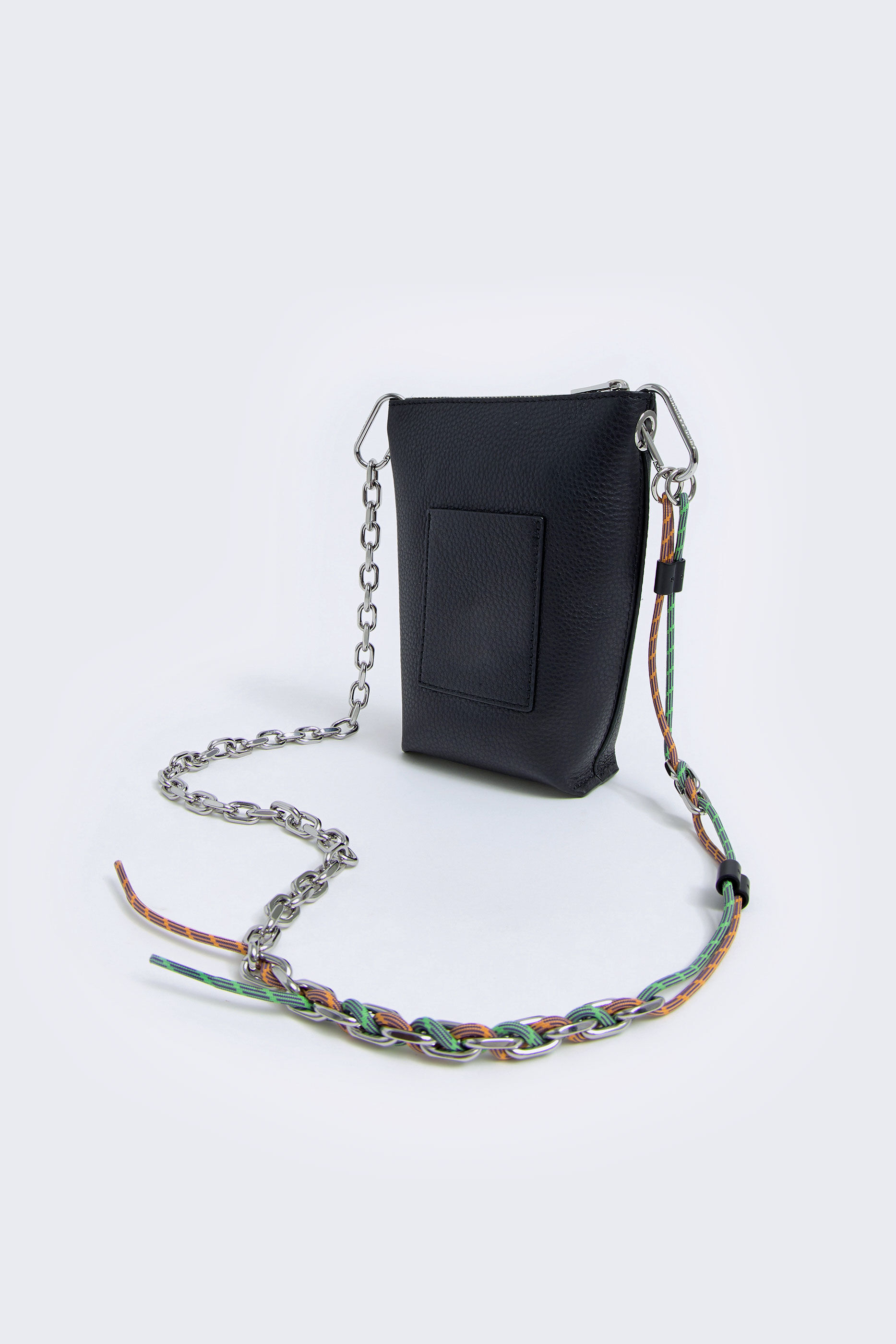 MORGANA-borsa a tracolla in pelle tamponata bordo stondato made Italy
