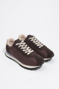 Dark brown 13 18 retro sneaker