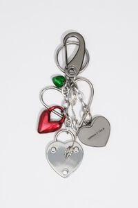 Metal multi-heart key ring