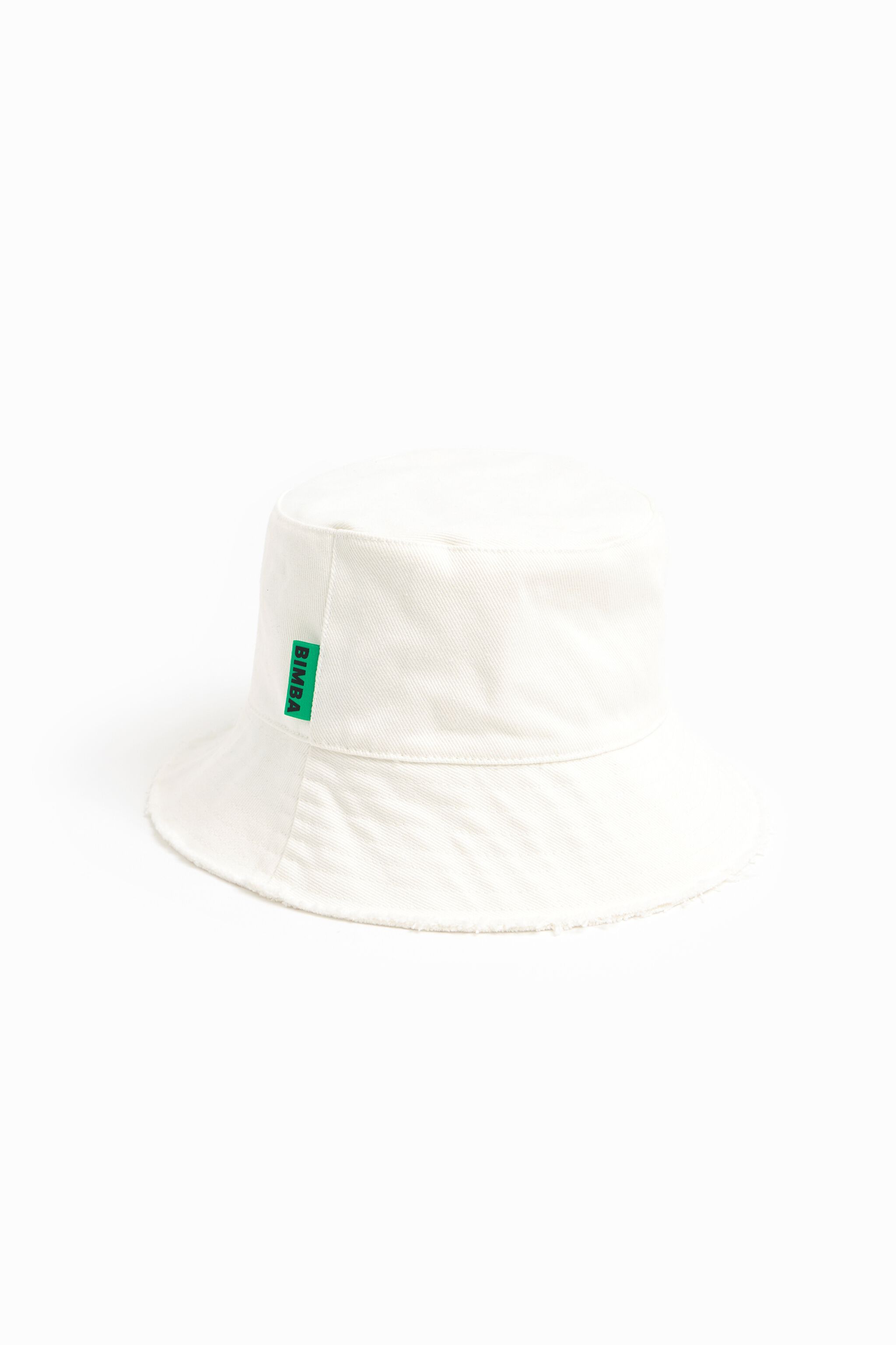 White bucket hat