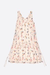 Ivory fancy Flowers Scan A-line dress