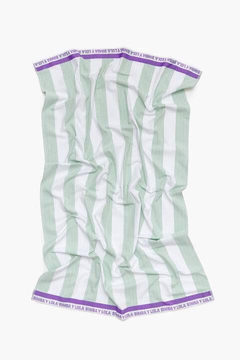 Variant bizon ondernemer Handdoek print strepen groen