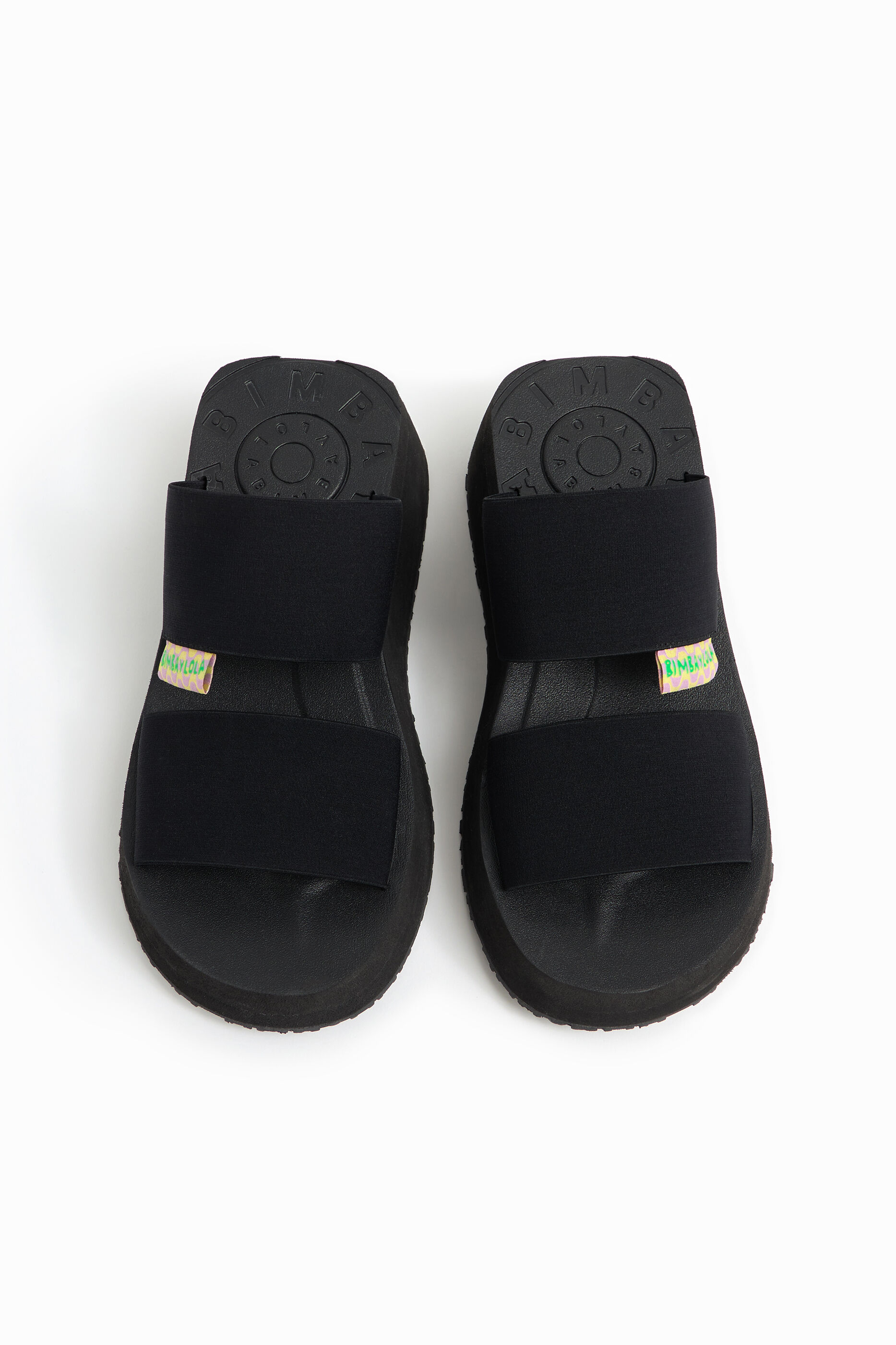 black platforms sandals