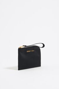 Monedero nylon negro