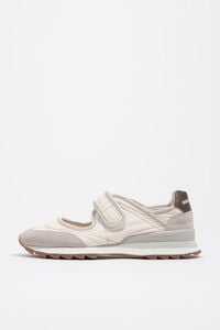 White nylon 13 08 sporty ballerina
