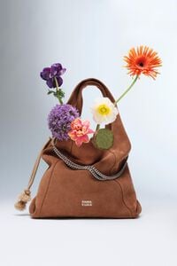 Bolso Paper grande serraje casta&ntilde;a