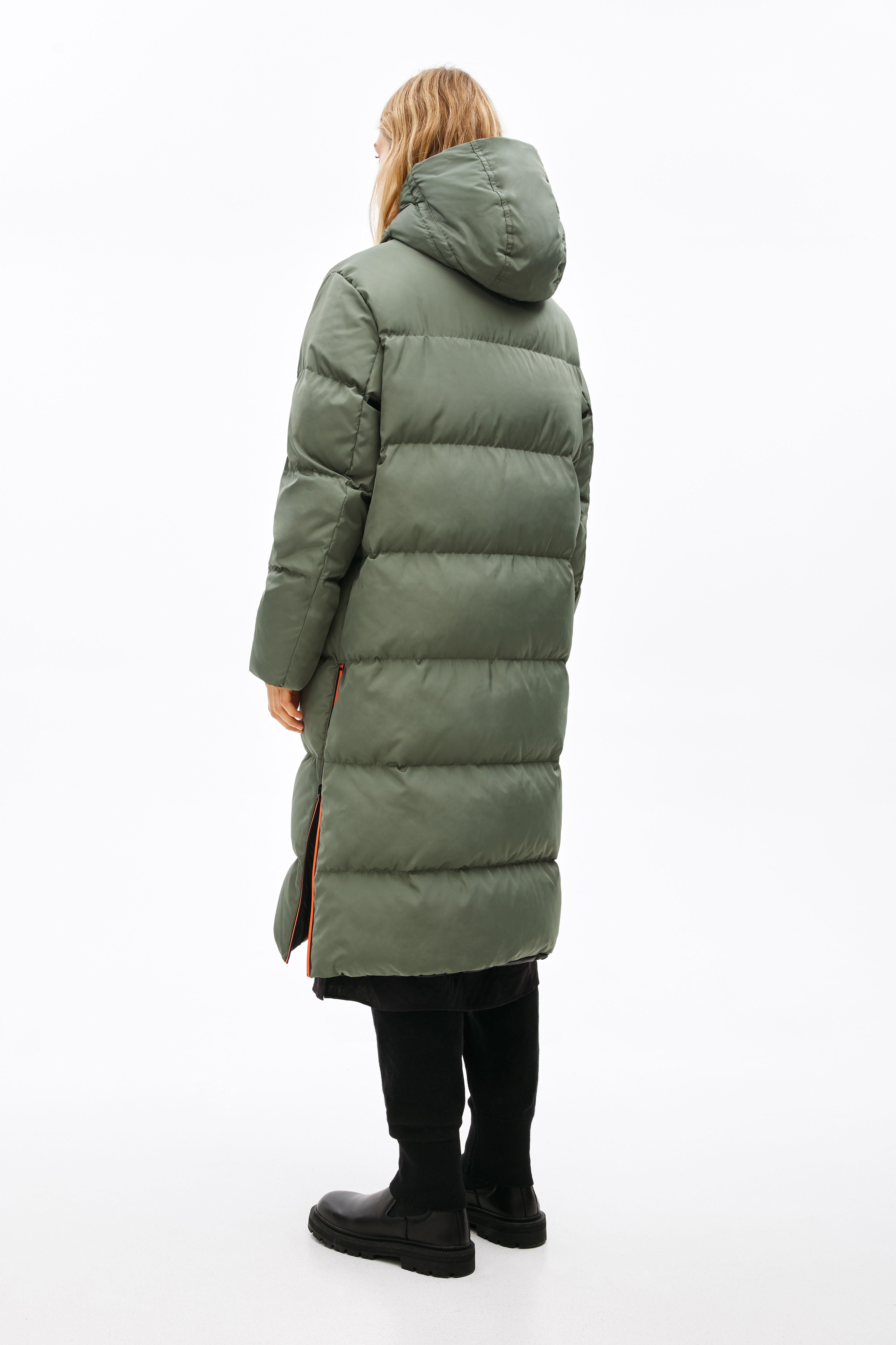 khaki bubble coat