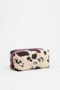 Medium pony fabric make-up case