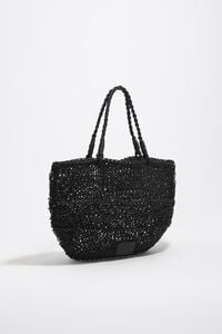 Bolso de hombro mediano piel negro