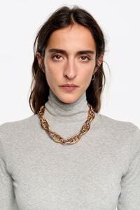 Collar cadena tricolor