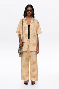 Bimba by the south textured cotton jogger trousers