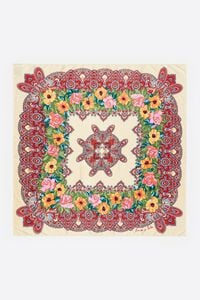 Paisley and floral scarf