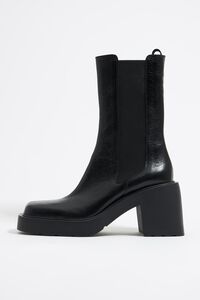 Bot&iacute;n Chelsea tac&oacute;n piel negro