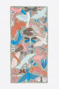 Chal p&aacute;jaros y bichos con estampado