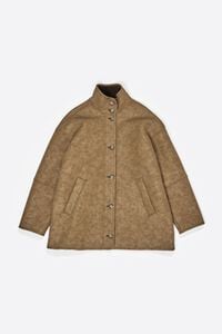 Light olive fur lined jacket