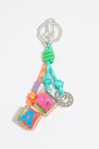 Llavero dados resina aguamarina