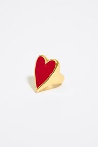 Anillo coraz&oacute;n rojo