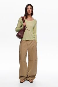 Camiseta manga ranglan rayas lima