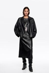 Black leather jacket