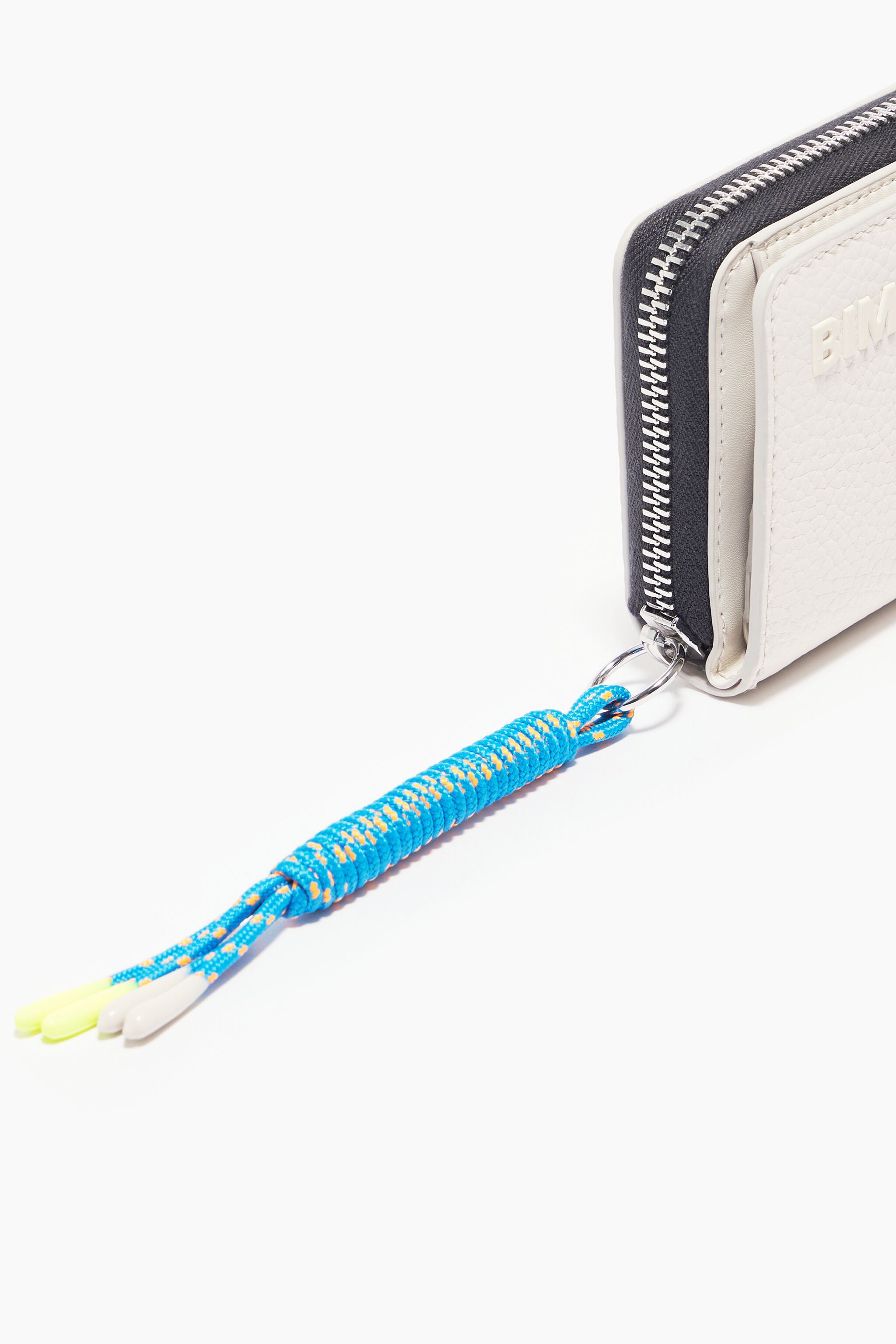 Cartera piel blanca