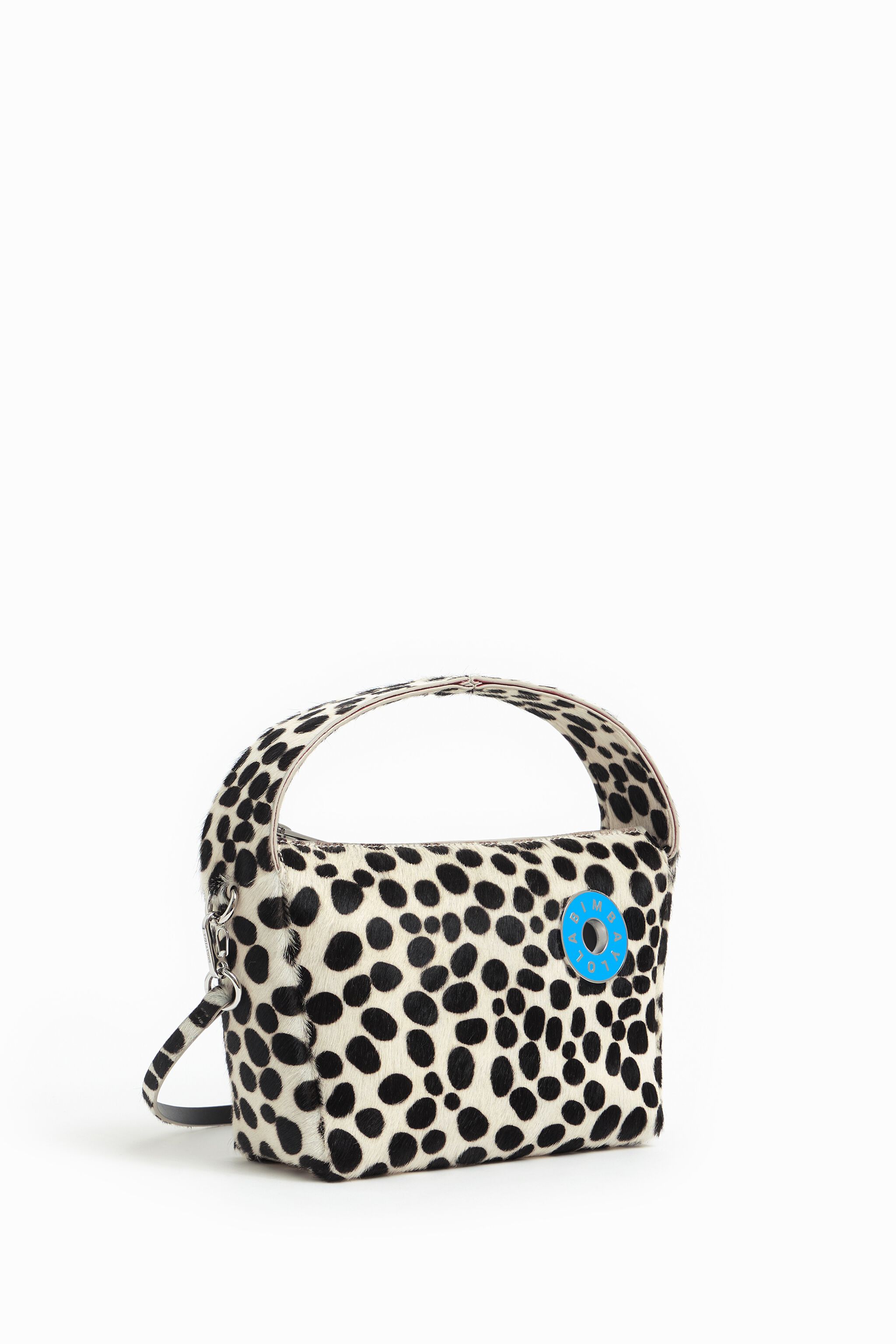 M Animal-Print Logo-Chimo hobo bag