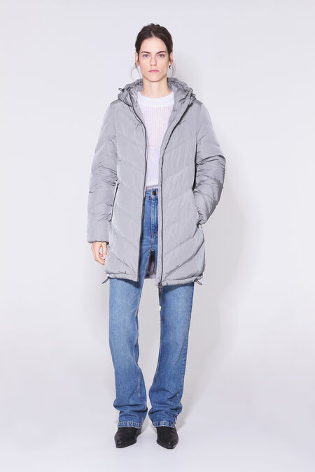 Plumífero plumón gris