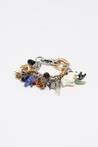 Multi-charm chain bracelet