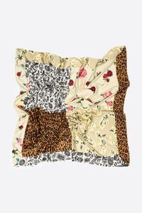 Patchwork print scarf