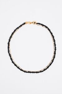 Collar logo corazón cristales negro