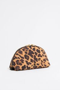 Neceser media luna mediano nylon Leopard