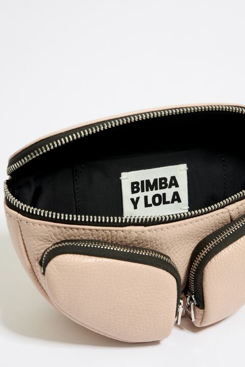 Bimba y Lola small leather tote bag, Pink