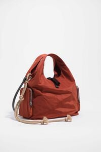 Medium rust nylon handbag