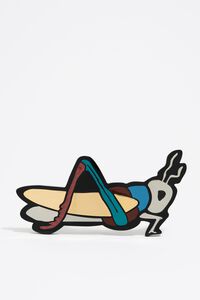 Maxibroche Cricket resina negro