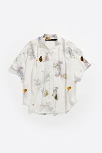 Camisa capa corta Waves marfil