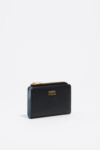 Black leather purse