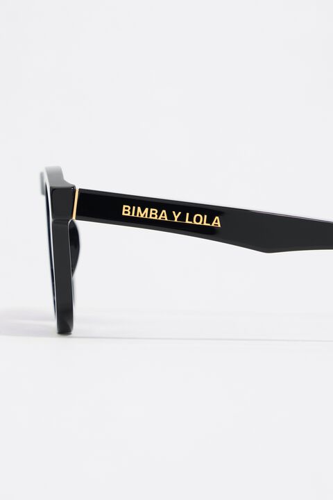 Bimba y Lola  Round Metal Sunglasses - Black Lenses Women main image 3