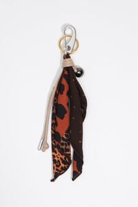 Patchwork scarf key ring
