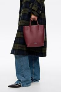 Bolso Chihuahua mediano piel burdeos