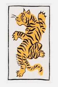 Toalla algodón tigre ocre