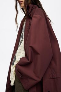 Burgundy technical A-line trench