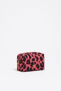 Neceser nylon Leopard rosa el&eacute;ctrico
