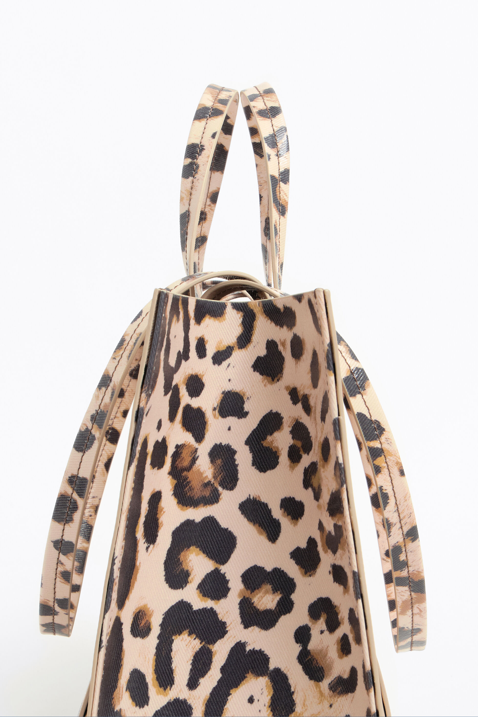 leopard print shopper