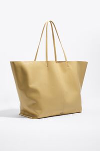 Bolso shopper Paper maxi piel avena