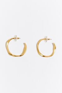 Pendientes aro irregular maxi dorados