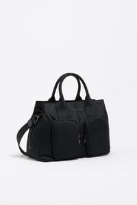 Black nylon Pocket bag