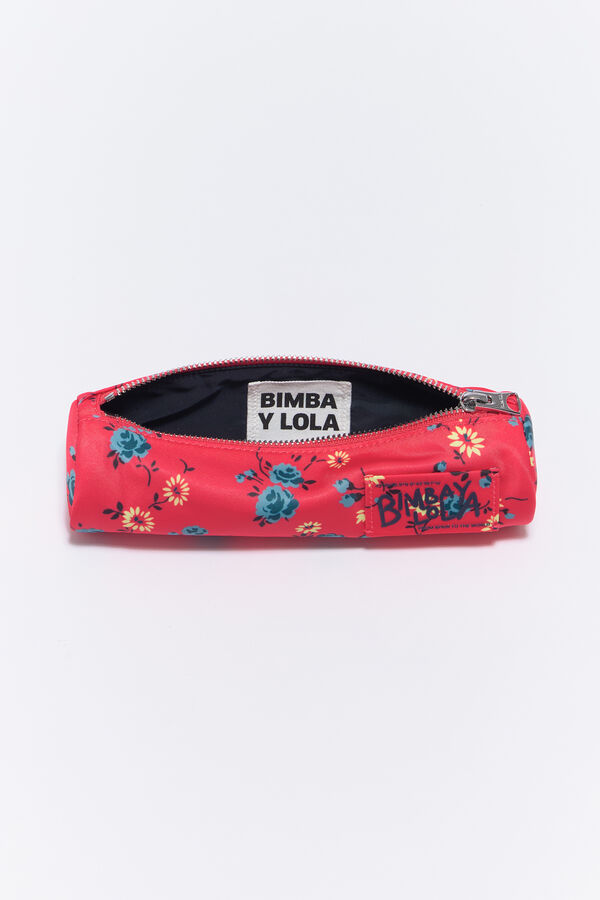 Estuche Flowers rojo