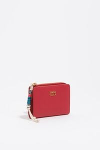 Red leather wallet