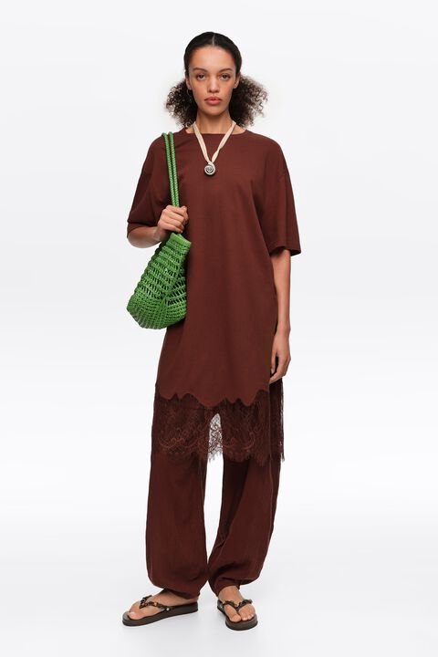 chinese dress ladies Nora T-Shirt Dress in Ice Melt L / Ice Melt main image 0