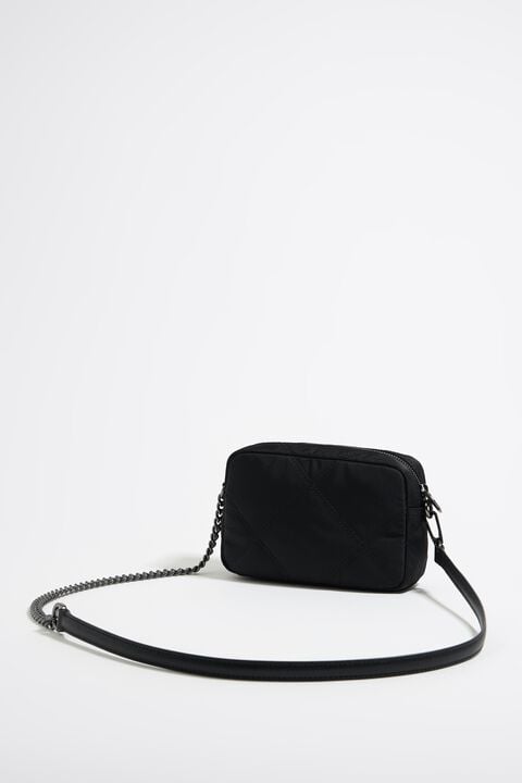 Bolso mini nylon acolchado negro Bolso mini nylon acolchado negro